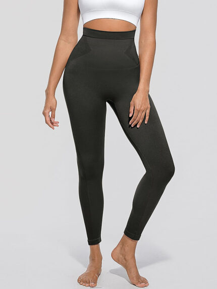 Leggings gainant taille haute vue de face