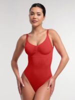 Body String Caraco Sculptant Sans Couture avec Coussinets Amovibles
