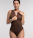 Body Culotte Sculptant Côtelé Sans Manches avec Zip Frontal – Colombian Shapewear by Curviery