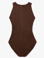 Body Culotte Sculptant Côtelé Sans Manches avec Zip Frontal – Image 8