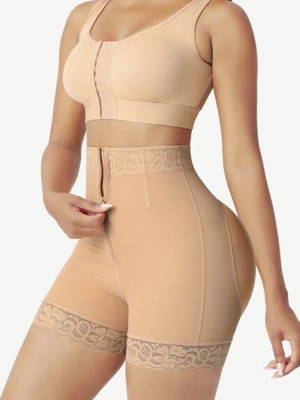 Short gainant zip vue de face